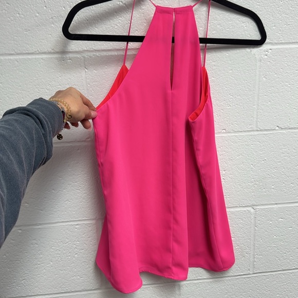 Vibrant Pink Sleeveless Top - Picture 3 of 4
